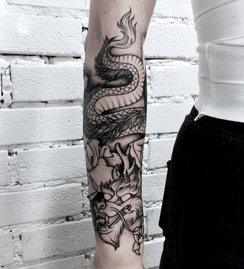 Dragon Forearm Tattoo Women